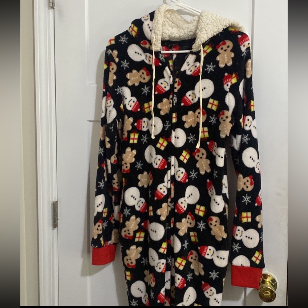 Christmas onesie for adults. 

Size small.
